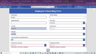 Employee Onboarding App part 2 [upl. by Fayette]