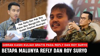 Gibran Kalau Refly Dan Roy Mau Mengkritik Istana Sudah Siapkan Ruangan [upl. by Harrie]