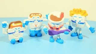 1992 WHITE CASTLE WINDUP CASTLEBURGER DUDES SET OF 4 RARE COLLECTIBLES VIDEO REVIEW [upl. by Paschasia429]