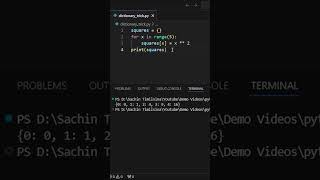 Python Dictionary Trick python coding programming pythontricks learnpython pythonic [upl. by Dygall]