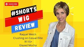 Short Wig Review Crushing on Casual Elite Raquel Welch Glazed Mocha R11S shorts [upl. by Chemaram142]