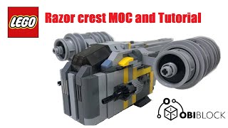 Lego Razor crest moc  tutorial [upl. by Ransell]