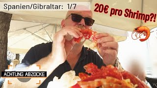 🦐💰 Riesengarnelen zu Riesenpreisen Abzocke mit Delikatessen in Málaga  Achtung Abzocke Kabel Eins [upl. by Lilia]