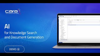 AI for Knowledge Search and Document Generation on CARA Life Sciences Platform [upl. by Budge]