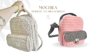 Como Tejer una Mochila a Crochet asi de fácil la teji  Tutorial Hebras Crochet [upl. by Ogu]