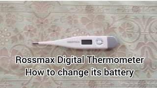 How to change the battery of digital thermometer  Rossmax 如何更换数码温度计的电池 Bateri digital thermometer [upl. by Lou151]