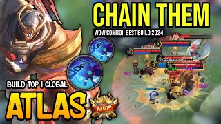 ATLAS BEST BUILD 2024  BUILD TOP GLOBAL ATLAS GAMEPLAY  MOBILE LEGENDS✓ [upl. by Isabelita]