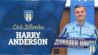 Interview  Harry Anderson On Signing Permanently With Colchester United [upl. by Parhe568]