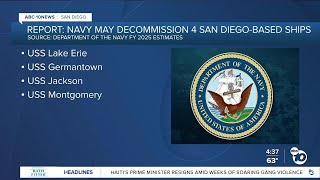 Budget document US Navy may decommission 4 San Diegobased ships [upl. by Rubbico]