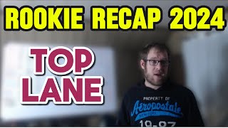 Lol Esports Rookie Recap 2024 Top Laners [upl. by Ahsiad]