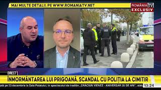 Înmormântarea lui Prigoană scandal cu poliția la cimitir [upl. by Izogn946]