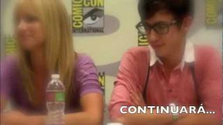 GLEE  LA CONFERENCIA DE PRENSA DE COMICCON 2010  PARTE 2 [upl. by Egwin]