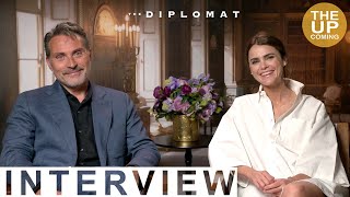 Rufus Sewell amp Keri Russell interview on The Diplomat [upl. by Wernda]