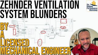 Bizarre Ventilation System Design Zehnder ERV Layout by Licensed Mechanical Engineer [upl. by Ridglee]