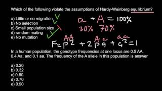 Population genetics questions and answers [upl. by Reffineg]