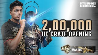 20000000 UC CRATE OPENING WITH JONATHAN  LUCKY OR WHAT  BGMI [upl. by Lahcym]