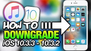 How To DOWNGRADE iOS 1033 To 1032 With iTunes  iPhone  iPad  iPod Touch [upl. by Apps]