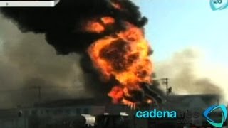 Incendio en fábrica de químicos provoca la evacuación de mil personas en Hidalgo [upl. by Longawa]