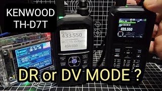 KENWOOD D75  DV Mode  DR Mode  whats the difference [upl. by Orvan]