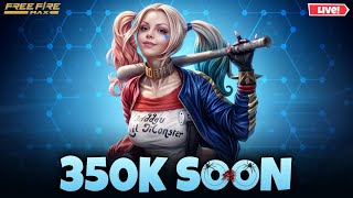 🔴Live Road To 350K Subscribers 🗿 Garena Free Fire [upl. by Llirpa]