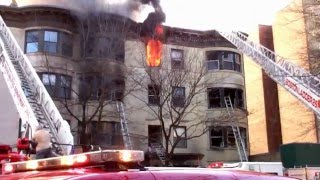 Brookline 4 Alarms 1471 Beacon Street [upl. by Nosaes]