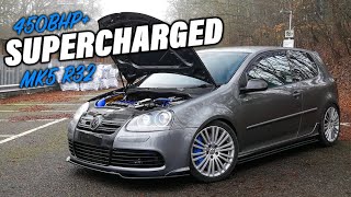 Matts CRAZY SelfBuilt 450BHP SUPERCHARGED MK5 Golf R32 [upl. by Marchak]