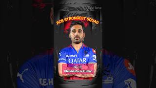 IPL 2025 RCB 15 members squad ipl2025 cricket rcbsquad rcb ytshortsindia trending shorts [upl. by Aihsitan977]