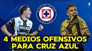 cruzazul 4 MEDIOS OFENSIVOS PARA LA MÁQUINA 🚨 ligamx futbol mdf [upl. by Fitz]