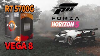 AMD Ryzen 7 5700G  Forza Horizon 5  Vega 8  Benchmark  APU Test [upl. by Einahc]