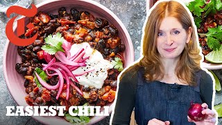 Easy 30Minute Vegetarian Chili  Melissa Clark  NYT Cooking [upl. by Assirod]