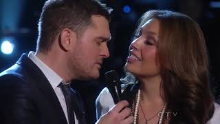 Michael Bublé Duet With Thalia  Mis DeseosFeliz Navidad  Live From NBC New York [upl. by Deny853]