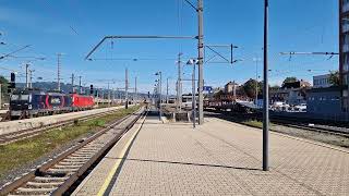 Einfahrt des InterCity 735 am 07102023 in Villach Hbf [upl. by Loss184]