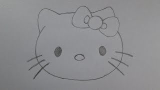 How to draw Hello Kitty [upl. by Eelta]