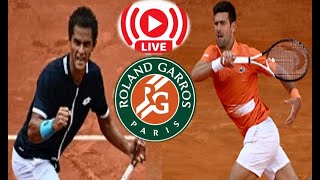 EN VIVO🔴 🇵🇪JUAN PABLO VARILLAS VS NOVAK DJOKOVIC ROLAND GARROS 2023 [upl. by Annaoj]