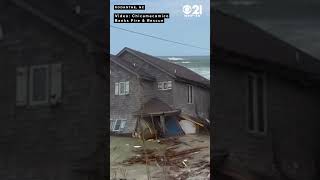 Outer Banks home collapses into the ocean [upl. by Llemrej405]