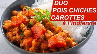 Recette Indienne Duo Pois ChichesCarottes 𑁍 Pankaj Sharma [upl. by Ainwat756]