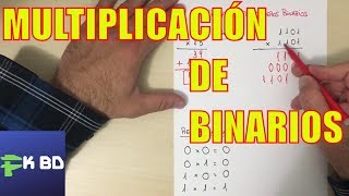 MULTIPLICACIÓN de números BINARIOS  Electrónica Digital  Operaciones Binarias [upl. by Marget839]