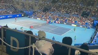 必見！伝説の一戦！望月慎太郎選手Shintaro MochizukiとAlexei Popyrin選手＠Japan Open tennis2023 [upl. by Ydnac]