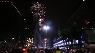 Reveillon Paulista 2017  parte da queima de fogos [upl. by Meeharb270]