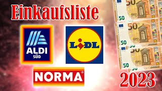 Feuerwerk Einkaufsliste 2023  300 Euro LidlAldiNorma FULL HD [upl. by Struve]