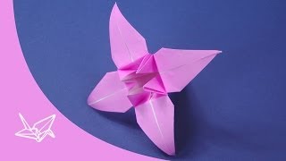 Origami Blume  Faltanleitung [upl. by Marigold]