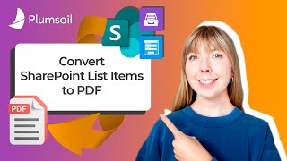 Convert SharePoint List Items to PDF using Plumsail Documents in Power Automate [upl. by Atikan737]