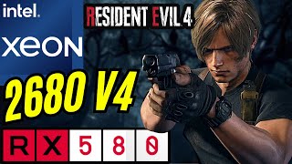 XEON E5 2680V4  RX 580 RESIDENT EVIL 4 REMAKE PC GAMER R1500 [upl. by Rabaj]