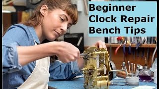 Clock Repair basics for the beginner Work bench tips for doing clock repair How to get started [upl. by Keemahs470]