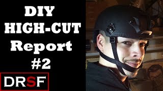 HIGHCUT Helmet Build  progress report 2 DIY MOD [upl. by Akeinahs532]