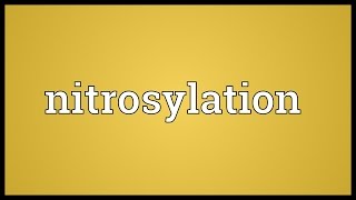 Nitrosylation Meaning [upl. by Haodnanehs173]