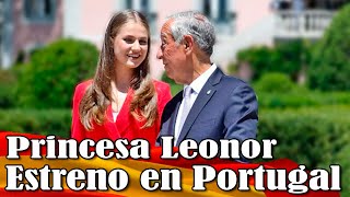 Princesa Leonor hablando portugués en su primera visita oficial al extranjero [upl. by Arutak627]