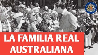 La familia real en Australia [upl. by Ahsikar]