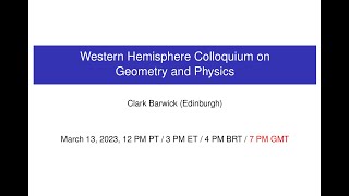 WHCGP Clark Barwick quotCondensedpyknotic structures a gentle introductionquot [upl. by Rolandson]