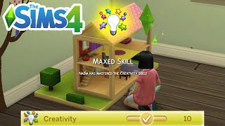 How To Level UpMax Creativity Child Skill Cheat  The Sims 4 [upl. by Enimasaj]